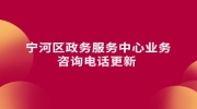 宁河区政务服务中心业务咨询电话更新 
